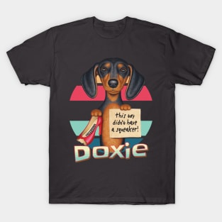 Fun cute fur baby  mom dad gift Doxie Dachshund dog T-Shirt